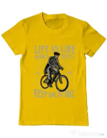 Tricou ADLER barbat Keep moving Galben