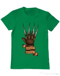 Tricou ADLER barbat Never sleep Verde mediu