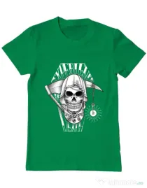 Tricou ADLER barbat Experience death Verde mediu