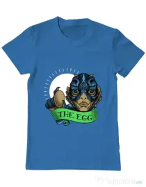 Tricou ADLER barbat Shape of water Albastru azuriu