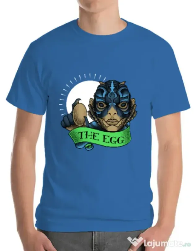 Tricou ADLER barbat Shape of water Albastru azuriu