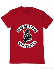 Tricou ADLER barbat Sons of stark Rosu