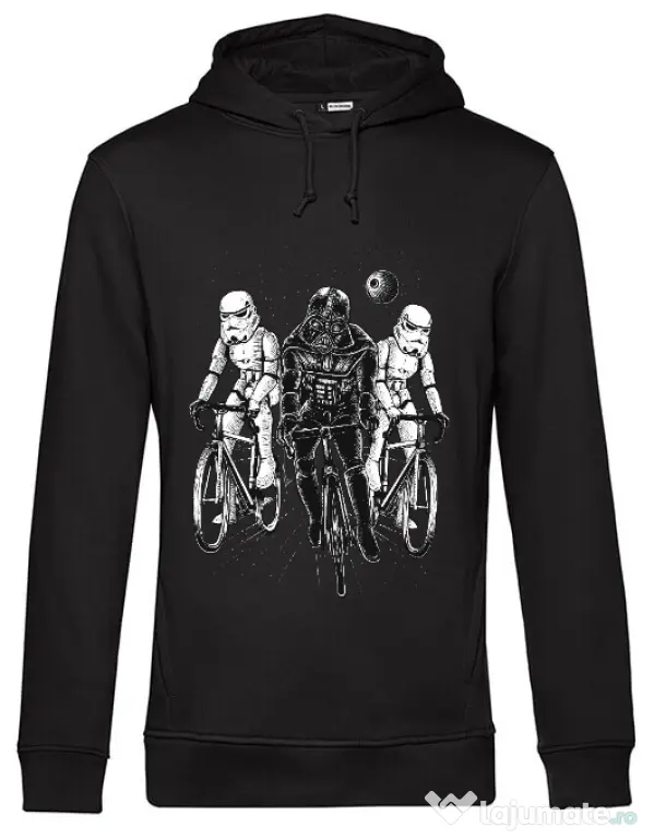 Hoodie barbat cu gluga Star bikers Negru