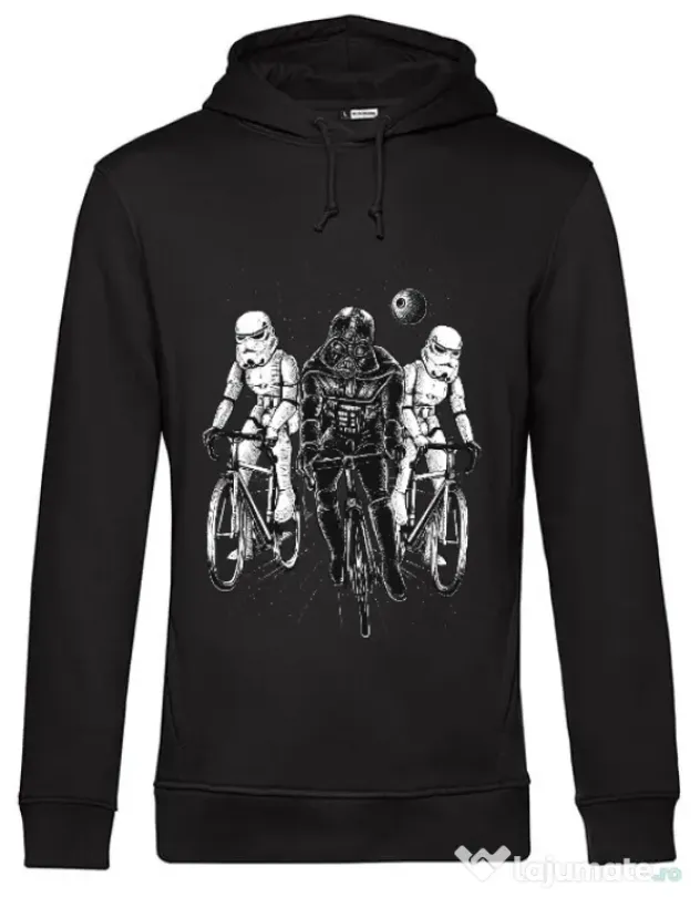 Hoodie barbat cu gluga Star bikers Negru