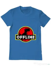 Tricou ADLER barbat Offline Albastru azuriu