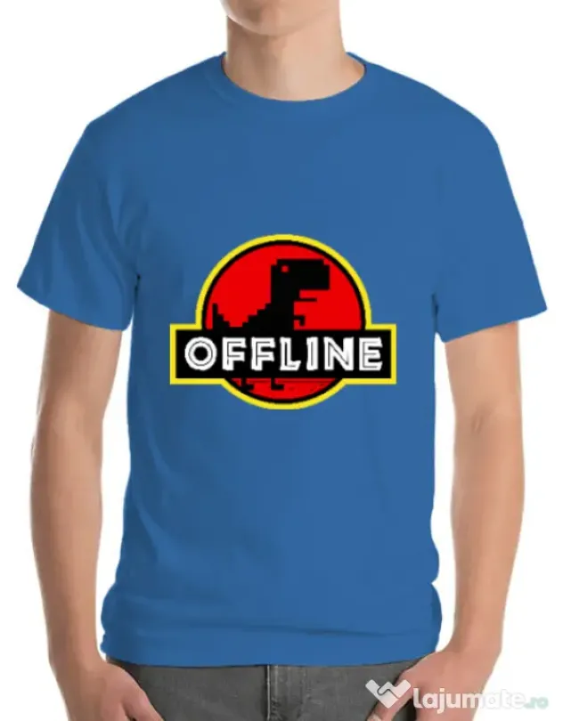 Tricou ADLER barbat Offline Albastru azuriu