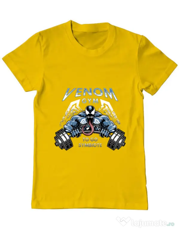 Tricou ADLER barbat Venom gym Galben