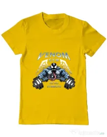 Tricou ADLER barbat Venom gym Galben