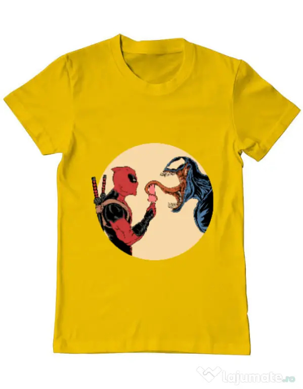 Tricou ADLER barbat Venom icecream Galben