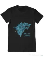 Tricou ADLER barbat Walter is coming Negru