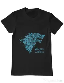 Tricou ADLER barbat Walter is coming Negru