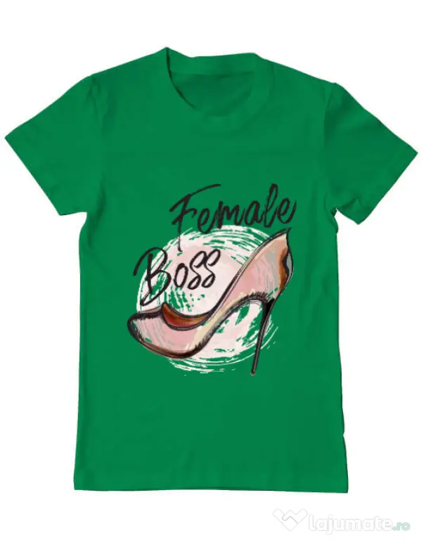 Tricou ADLER barbat Female boss Verde mediu