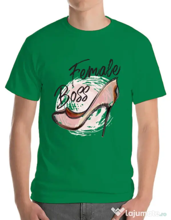 Tricou ADLER barbat Female boss Verde mediu