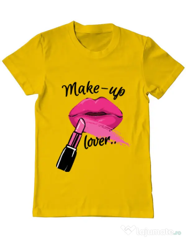 Tricou ADLER barbat Make up lover Galben