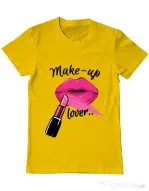 Tricou ADLER barbat Make up lover Galben