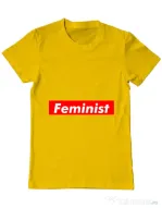 Tricou ADLER barbat Feminist Galben