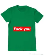 Tricou ADLER barbat Fuck you Verde mediu