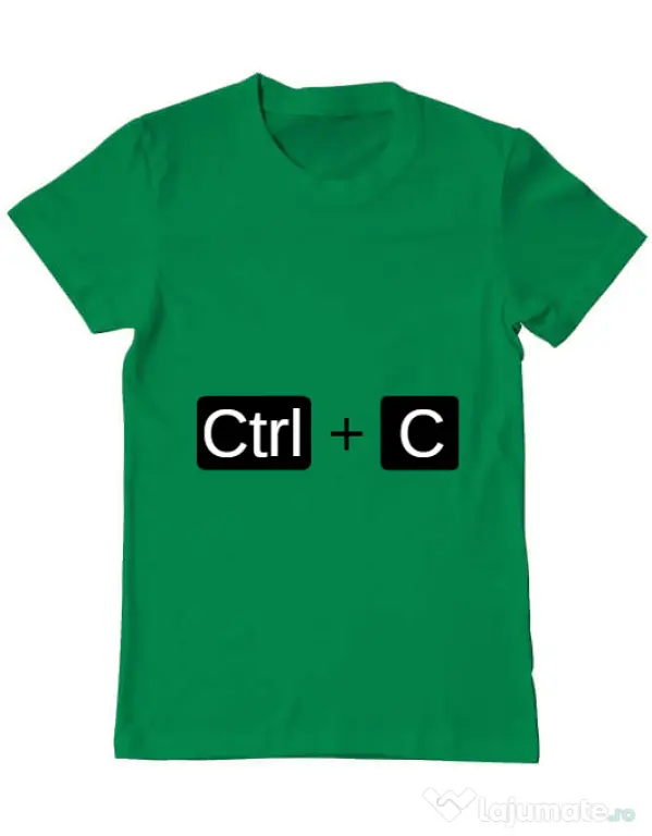 Tricou ADLER barbat Ctrl Copy Verde mediu