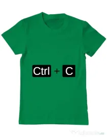 Tricou ADLER barbat Ctrl Copy Verde mediu