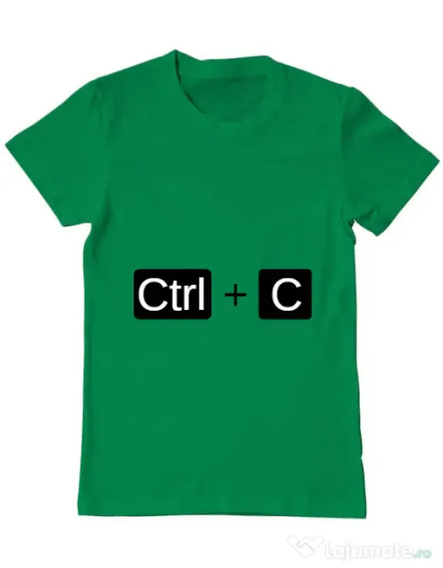Tricou ADLER barbat Ctrl Copy Verde mediu