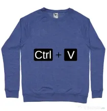 Bluza ADLER barbat Ctrl Paste Albastru melanj