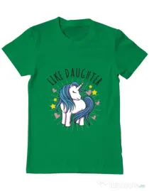 Tricou ADLER barbat Like daughter Verde mediu
