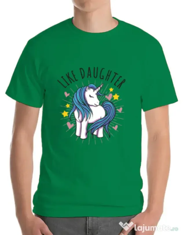 Tricou ADLER barbat Like daughter Verde mediu