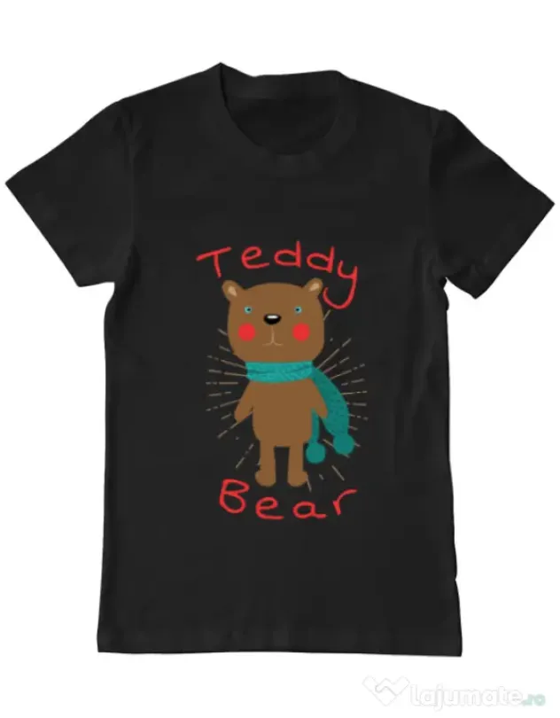 Tricou ADLER barbat Teddy bear Negru