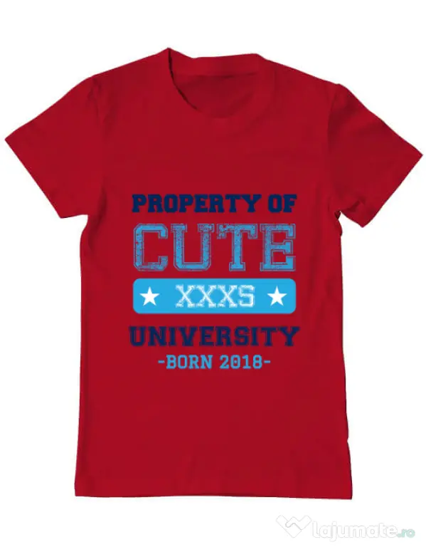 Tricou ADLER barbat Cute university Rosu