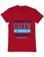 Tricou ADLER barbat Cute university Rosu