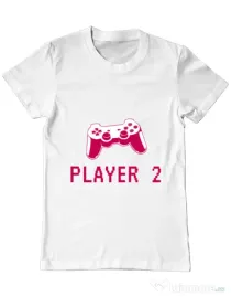 Tricou ADLER barbat Player 2 Alb