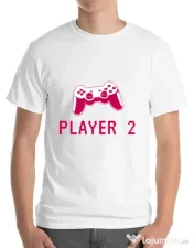 Tricou ADLER barbat Player 2 Alb 