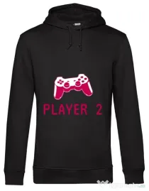 Hoodie barbat cu gluga Player 2 Negru