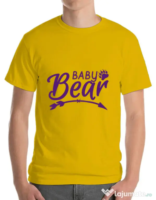 Tricou ADLER barbat Baby bear Galben