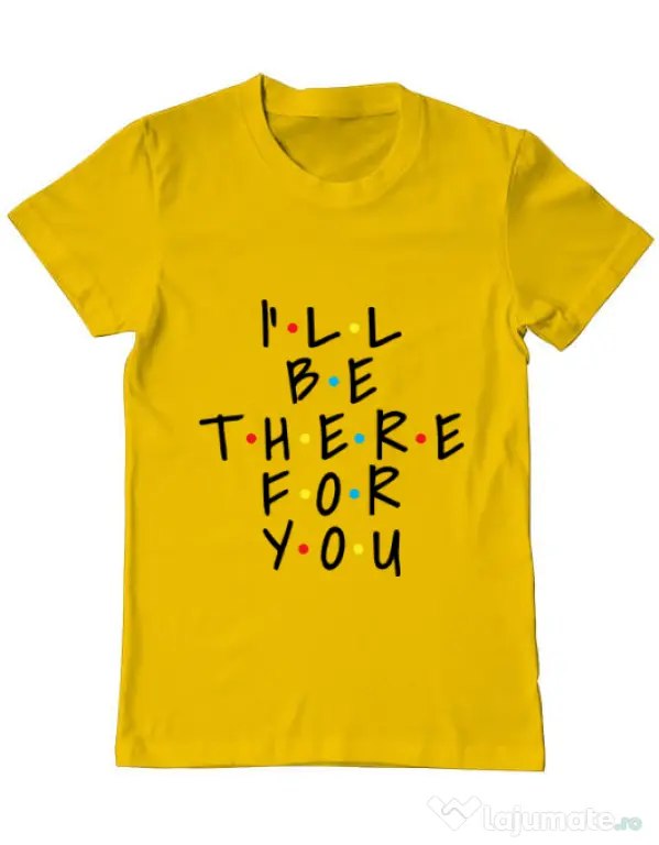Tricou ADLER barbat There for you Galben