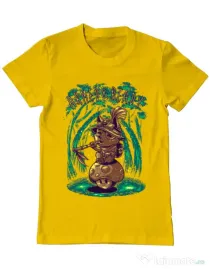 Tricou ADLER barbat Armed and ready Galben