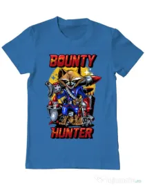 Tricou ADLER barbat Bounty hunter Albastru azuriu