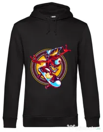 Hoodie barbat cu gluga Cali skate Negru