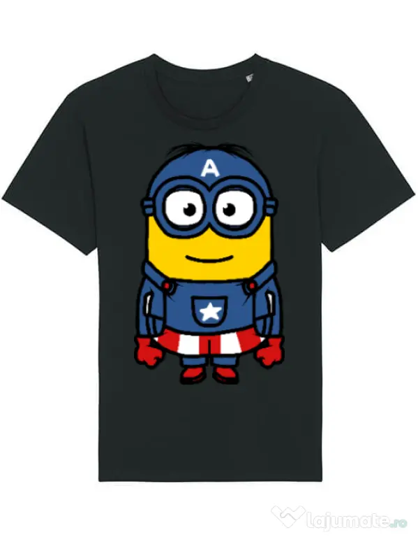 Tricou STANLEY STELLA barbat Captain minion Negru