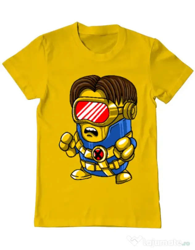 Tricou ADLER barbat Cyclops minion Galben