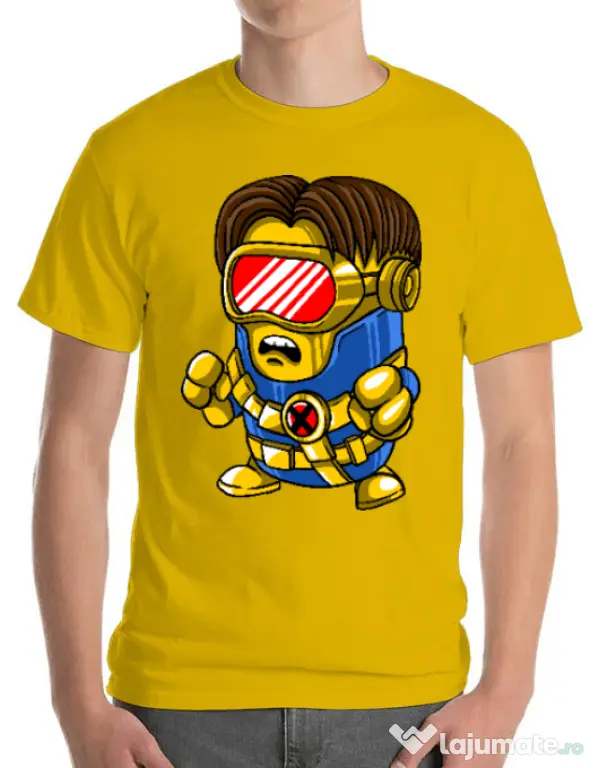 Tricou ADLER barbat Cyclops minion Galben