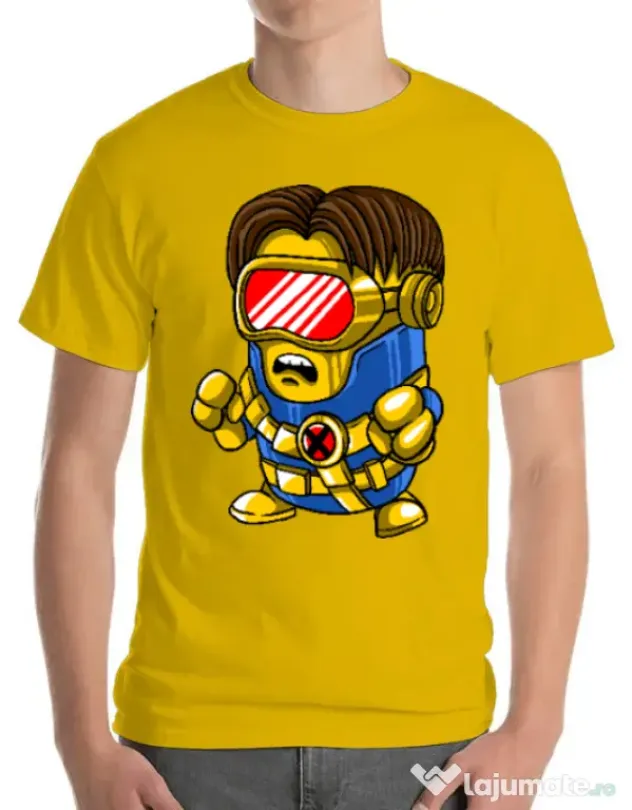 Tricou ADLER barbat Cyclops minion Galben