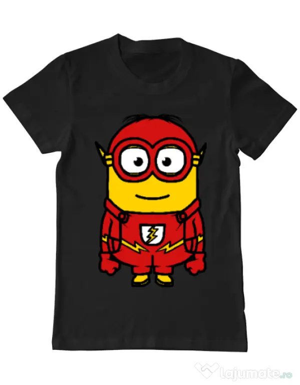 Tricou ADLER barbat Minion flash Negru