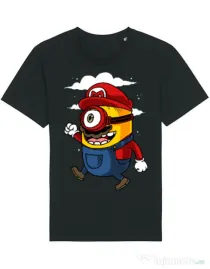 Tricou STANLEY STELLA barbat Mario minion Negru