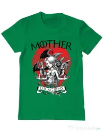 Tricou ADLER barbat Mother of dragons Verde mediu