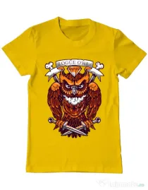 Tricou ADLER barbat Rogue owl Galben