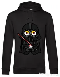 Hoodie barbat cu gluga Vader minion Negru