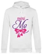 Hoodie barbat cu gluga Mini me Alb