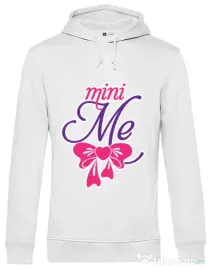 Hoodie barbat cu gluga Mini me Alb