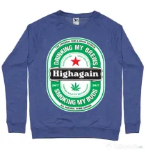 Bluza ADLER barbat Highagain Albastru melanj